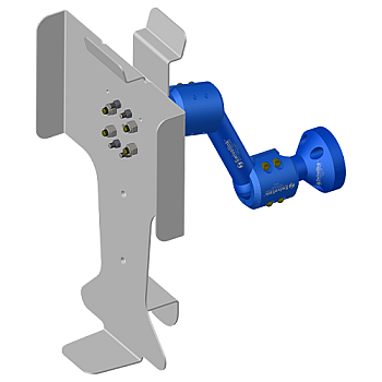 SINGLE ARM ROBOT TEACH PENDANT HOLDER W/ 4" LINK (AFSB-1004-TPH)