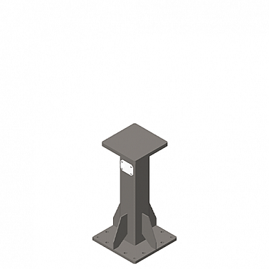 Standard Robot Pedestal with Blank Top Plate (RB-PED-24-CUSTOM)