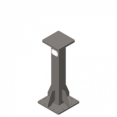 Standard Robot Pedestal with Blank Top Plate (RB-PED-36-CUSTOM)