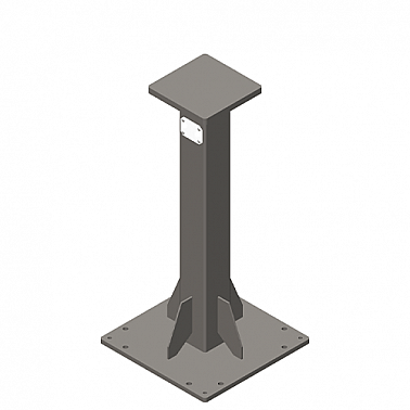 Standard Robot Pedestal with Blank Top Plate (RB-PED-42-CUSTOM)