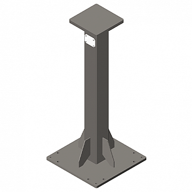 Standard Robot Pedestal with Blank Top Plate (RB-PED-48-CUSTOM)