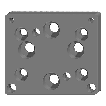 METRIC KEYENCE IV-G300-G600 MOUNTING PLATE (SLM-552XS-K-IVG)