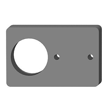 METRIC 30MM THD SPOT LIGHT MOUNTING PLATE (SLM-630XS-30)
