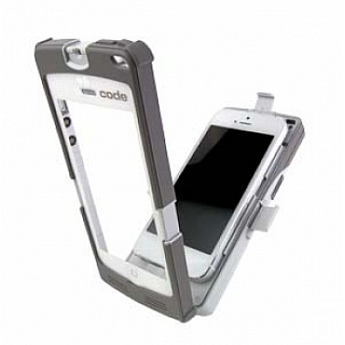 CR4405-PKXXX  iPhone 5/5s Barcode Reading Sled-Light Gray, Battery
