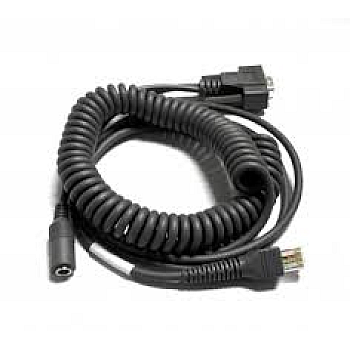 CRA-C503 8' Coiled RS-232 Cable with Power Jack 