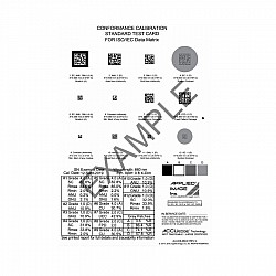 Omron 98-CAL022  958X HD Calibration Test Card Data Matrix 