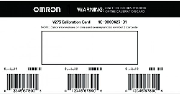 Calibration Cards : V275-ACEAN029 Replacement Calibration ...