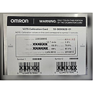 Omron V275-ACEAN028 Calibration Test Card