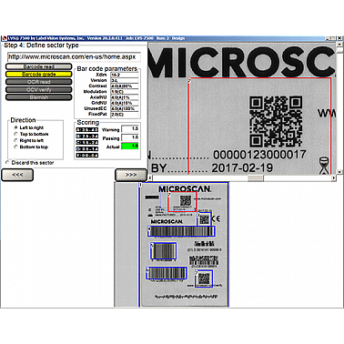 LVS-7510P-5-ZT610-600DPI Microscan Print Quality Inspection System