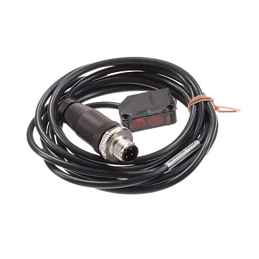 Omron 99-9000016-01 Photoelectric Sensor – M12 4-Pin Plug, NPN Output, 2m Cable