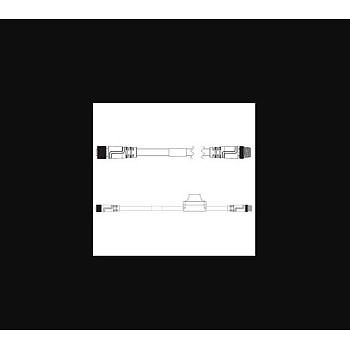 Omron V430-W8F-5M Cable – 5m M12 12-Pin Female to Flying Leads with Power Filter for MicroHAWK V430-F