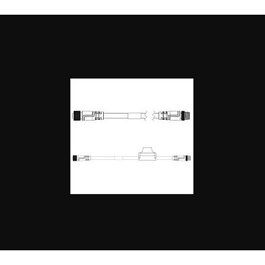 Omron V430-WQ-1M Interconnect Cable – 1M, M12 Socket to M12 Plug for MicroHAWK V430-F
