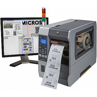 Omron Microscan LVS-7510 Thermal Printer Label Inspection System