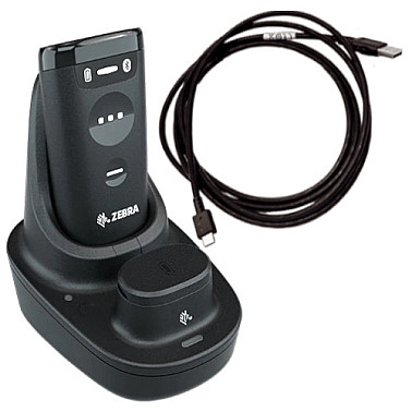 Zebra CS6080‑SR40004VMWW CS60 Cordless & Corded Companion Scanner, Standard‑Range Imager, MFi Certified
