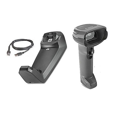 Zebra DS8178-SR7U2100SFW Cordless Handheld 2D Barcode Scanner Kit with USB Cradle