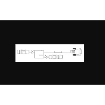 Omron V430-WQR-3M Cable – 2.7m RS-232 Circular Plug to Receptacle Cable for MicroHAWK V430-F to QX-1
