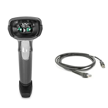 Zebra DS2208-SR7U2100AZW Corded Handheld 2D Barcode Scanner – USB Kit, Twilight Black
