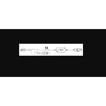 Omron V430-WQK-3M USB Keyboard Wedge Cable for MicroHAWK V430-F – 2.7 Meter