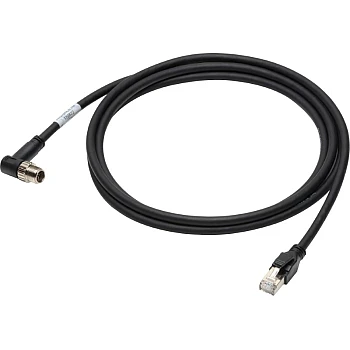Omron FHV-VNLB2 10M Ethernet Cable – Right-Angle, High-Flex, X-Code to RJ45, Industrial, 10 Meters