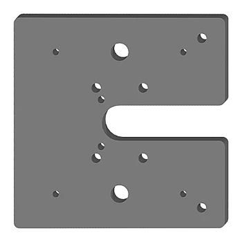 METRIC SMART VISION S75 &amp; SW75 SERIES LIGHT MOUNTING PLATE (SLM-620-S75)
